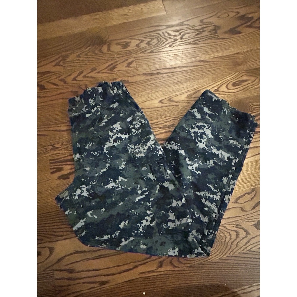 NAVY USN SMALL REGULAR TROUSER WORKING UNIFORM PANTS BLUE DIGITAL USGI "GREGG" - Picture 3 of 11